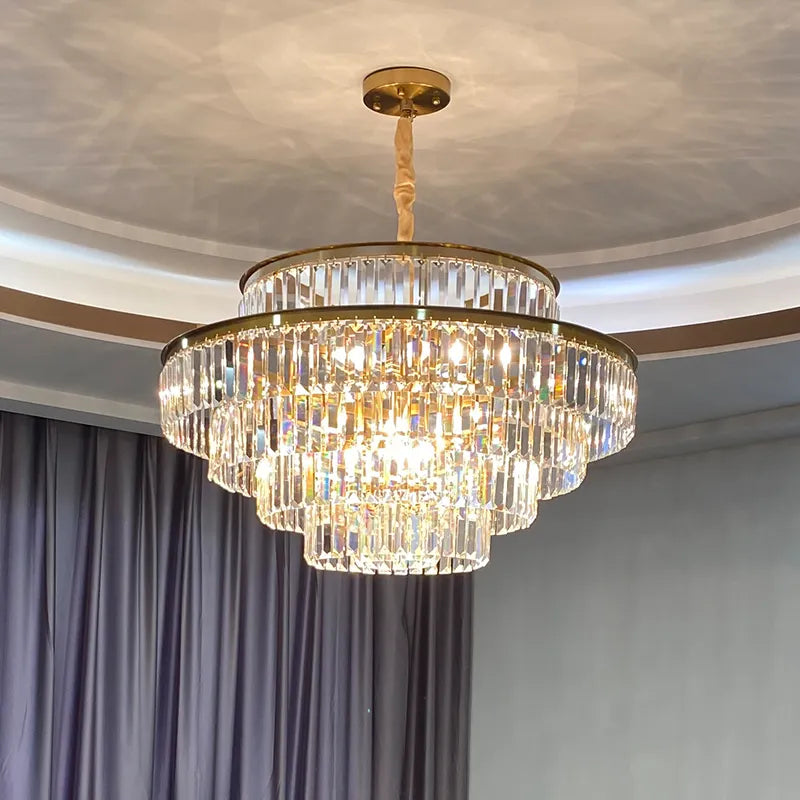 high quality indoor home hotel living room bedroom gold e14 luxury villa k9 crystal chandelier