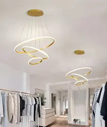 View larger image Add to Compare  Share Home Decor Led Circle dimmable Celling Hanging Light living dinning room Pendant Lamp Round Ring LED aluminum Chandelier Modern