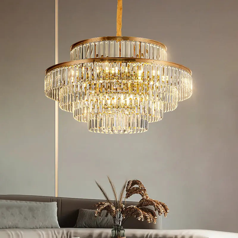 high quality indoor home hotel living room bedroom gold e14 luxury villa k9 crystal chandelier